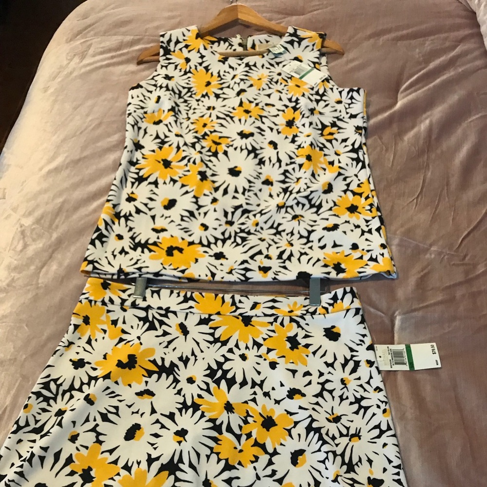 Michael Kors floral skirt and matching top...cute!